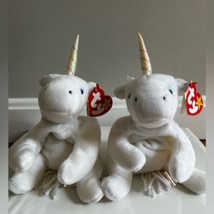 TY Beanie Baby Mystic the Unicorn Lot of 2